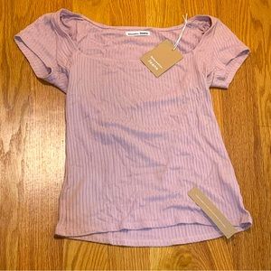 Never-worn Reformation blush short sleeve top